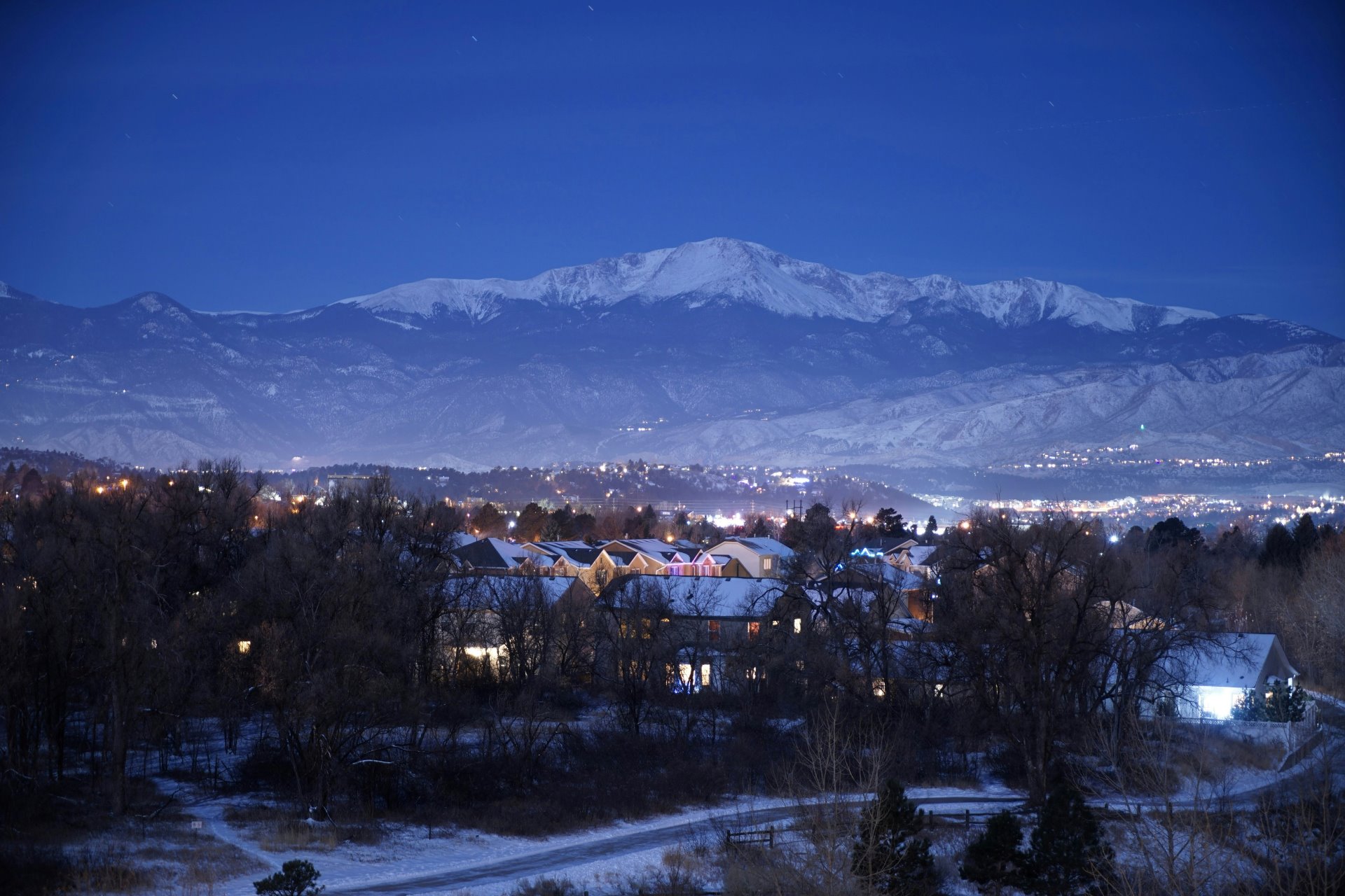 Colorado Springs in the shadow of Pikes Peak