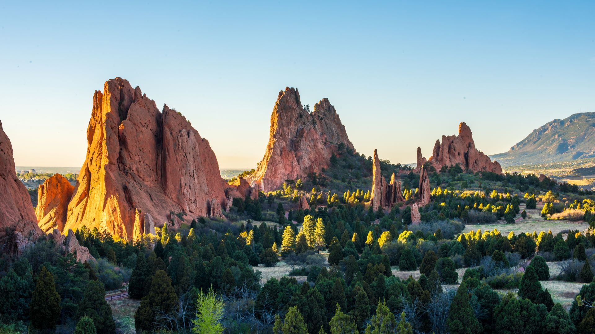 Sunset over the Garden of the Gods